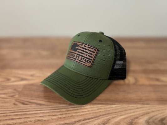 Trucker Style Mesh - Snapback - Olive Drab / Black